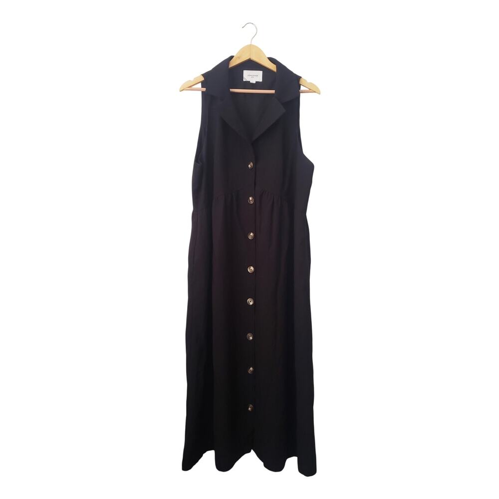 Pomander Place Jules Midi Dress Black Size XXL